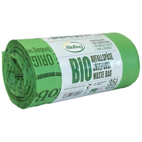 Insatspåse BIOBAG 35L 23my grön 25/rl
