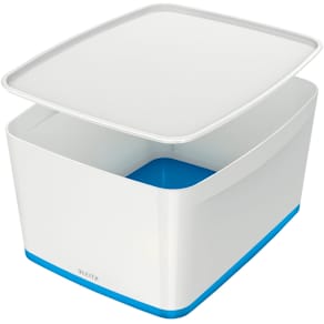 Ablagebox Leitz MyBox, groß, A4, weiß/blau
