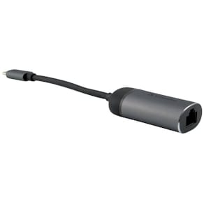 Adapter Verbatim USB‑C auf Ethernet, schwarz/grau