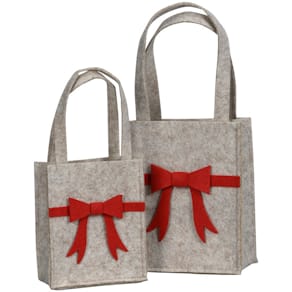 Geschenktasche POSIWIO, mit Schleife, 2er-Set