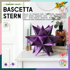 Bastelset Folia Bascetta-Stern, violett