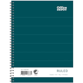 Kollegieblock A5 70 g 70 blad linjerat hålat Office Depot