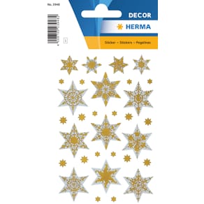 Herma stickers Decor julestjerne guld (3)