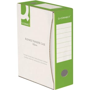 Archiefdoos Q-CONNECT, A4, rug 10 cm, karton 400 g/m²