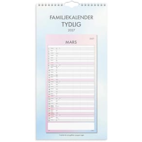 Familjekalender Tydlig 2027