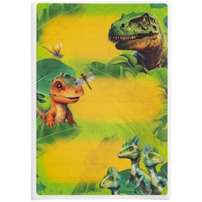 Schuletiketten HERMA Dino World, 2 Blätter, 6 Etiketten, bunt