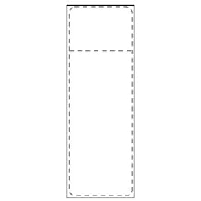 STE Transportetikett Thermo 105x251 mm med kvittodel