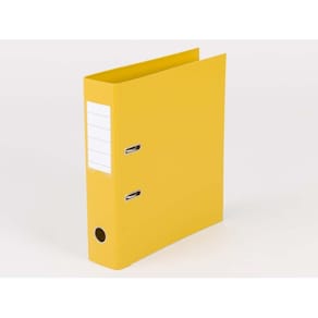 Brevordner Q-Line gul 75 mm ryg, 10 stk