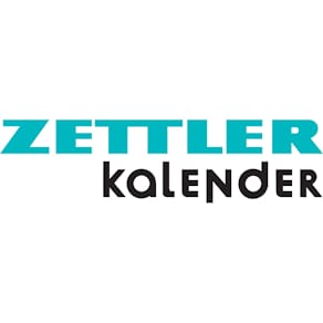 Viermonatsplaner Zettler 4M 1S, schwarz/rot, 330 x 590 mm