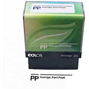 Stämpel "Porto Betalt" 20x14mm COLOP Svart