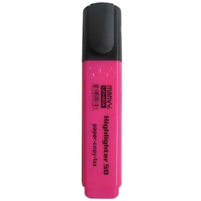 Överstrykningspenna MARVY 50 rosa, 12/fp