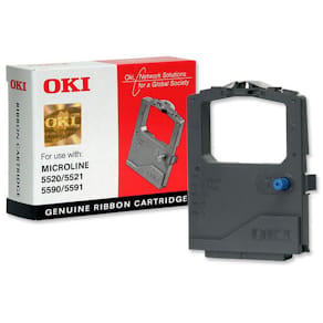 Farbbandkassette OKI ML 5520/5521/5590/5591, schwarz