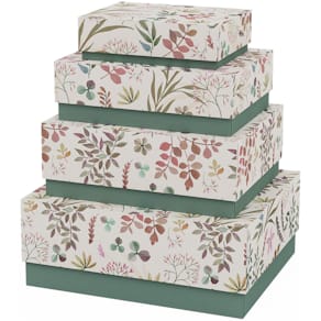 Geschenkkarton Rössler Madeira, rechteckig, bunt, 4 Größen (Satz)