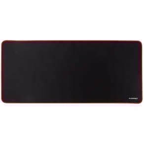 Mausmatte Q-CONNECT extremflach XL, 90 x 40 cm, schwarz/rot