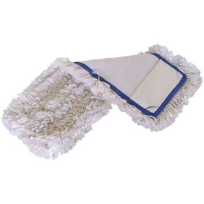 Lommemoppe bomuld, hvid 40 cm