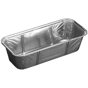 Foliebakke PlusPack alu rektangulær 610 ml, 204x92x49 mm, 100 stk