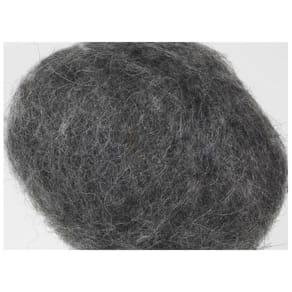 Kardad Ofärgad Ull Mörkgrå, 1 kg