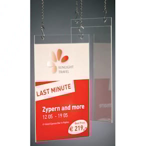 Plakattasche Sigel, A4, hoch, glasklar