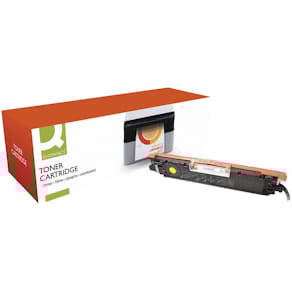 Toner Q-CONNECT, geel, 1000 pagina's, voor HP, OEM: CE312A