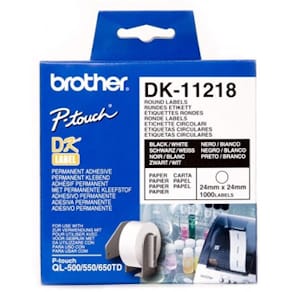 Round labels ø24 white paper (1000)