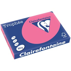 Gekleurd papier Clairefontaine Trophée Intens, A3, 80 g, fuchsia,