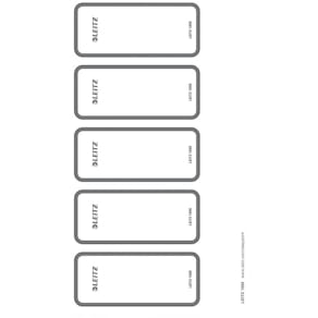 Ordnerrückenschild Leitz, 50 St., grau