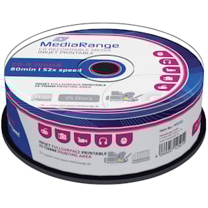 CD-R MediaRange, 25er Spindel, print