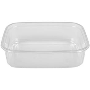 Plastform klar rektangulär 350ml 60/fp