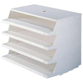 Skuffemodul Twinco Panorama, hvid, 4 skuffer, 4-pak