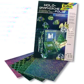 Hologrammfolie Folia, selbstklebend, sortiert