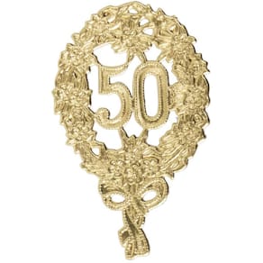 Jubiläumszahl DEMMLER, 50, gold