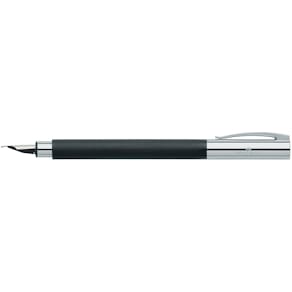 Füller Faber-Castell Ambition Edelharz, M, schwarz/silber