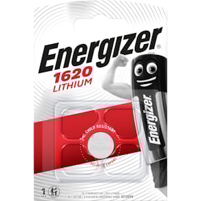 Knoopcelbatterij Energizer CR1620, op blister