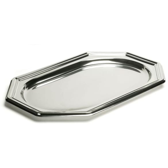 Fat SABERT 55x38cm plast okto sølv (5) 10frp