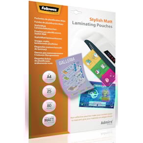 Lamineerhoes Fellowes Admire Stylish Matt Enhance80, ft A4, 160