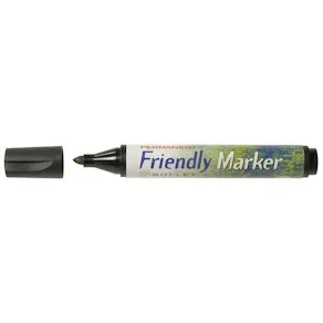 Märkpenna Friendly Marker Svart, konisk, 1mm