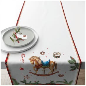 Tischläufer AMBIENTE Schaukelpferd, 40x150 cm, bunt