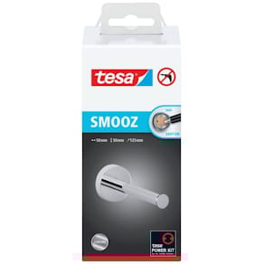 Toilettenpapier-Ersatzrollenhalter tesa SMOOZ, Metall, chrom