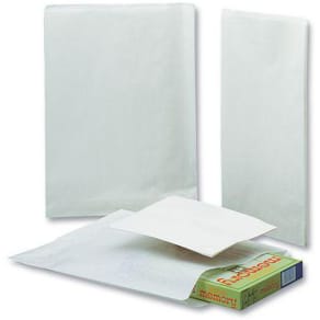 Påse plan 140x175mm 0,25kg vit 1000/fp