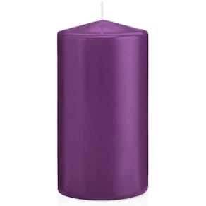 Stumpenkerze, brombeer, 80 x 150 mm, 55 Std. Brenndauer