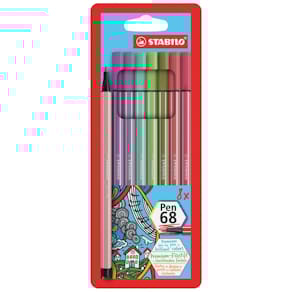 Fasermaler STABILO Pen 68, 8 St., pastell, sortiert