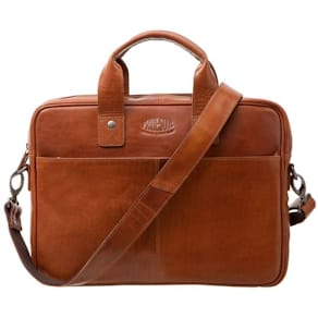 Laptoptasche PRIDE & SOUL, Leder, cognac