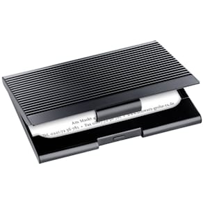 Visitenkartenetui Sigel, matt schwarz