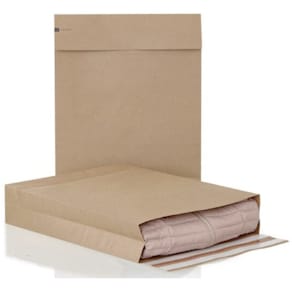 Papirforsendelsespose 250x350 mm, sidekile, 2x lukning, 250 stk