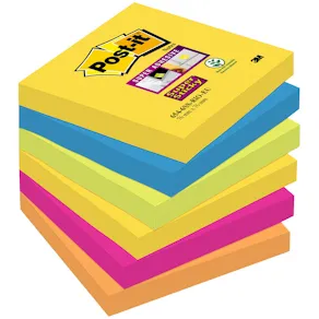 Post-it® Supersticky Rio, 76x76mm, 6/FP