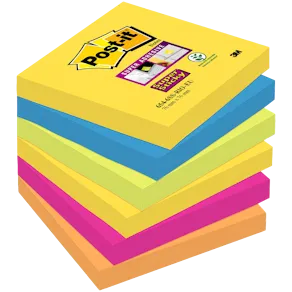 Post-it® Supersticky Rio, 76x76mm, 6/FP