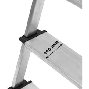 Trappstege SAFETOOL 3 steg aluminium