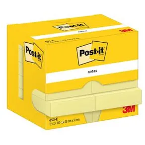 Notes POST-IT 38x51mm gul