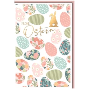 Grußkarte Noname Ostern, 11,5 x 17 cm, mit Umschlag, bunt