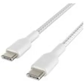BOOST CHARGE USB-C to USB-C Cable_Braided, 1M, White